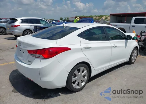 2013 Hyundai Elantra Limited z USA, uszkodzony, nr VIN 5NPDH4AE4DH225767